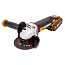 Угловая шлифмашина  WORX WX803, 20V, 125 мм, щеточная, с 2xАКБ (2 А/ч и 4 А/ч) и ЗУ + кейс