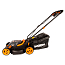 Газонокосилка WORX WG779E, 40V, 34 см, щеточная, с 2xАКБ 2 А/ч и двойным ЗУ