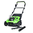 Аэратор-скарификатор Greenworks GD40SC38IIK4, 40V, бесщеточный, с 4 А/ч АКБ и ЗУ