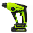 Перфоратор  Greenworks GD24SDS1, 1,2 Дж, 24V, бесщеточный, АКБ 4 А.ч и ЗУ