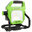 Прожектор Greenworks G40WLHK2, 40V/220V, 1000/2000 лм, с гибридным питанием, с АКБ 2 А/ч и ЗУ 2А