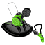 Триммер Greenworks 24V G24LT301, 30 см, с АКБ 2 А.ч и ЗУ