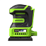 Вибрационная шлифмашина  Greenworks G24SS14, 24V, щеточная, АКБ 2 А/ч и ЗУ