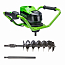 Мотобур Greenworks GC-AUGERK5, 82V, бесщеточный, с АКБ 5 А/ч и ЗУ 4А