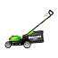 Газонокосилка Greenworks G40LM41, 40V, 41 см, щеточная, без АКБ и ЗУ