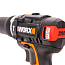 Дрель-шуруповерт  WORX WX367.3, 20V, ударная, бесщеточная, с 2xАКБ 2 А/ч и ЗУ + кейс