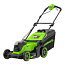 Газонокосилка Greenworks GD24X2LM411K2, 48V, 41 см, с АКБ 2x2 А/ч и ЗУ 2А
