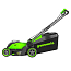 Газонокосилка Greenworks 40V GD40LM411, 41 см, с АКБ 5 А.ч и ЗУ