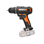 Дрель-шуруповерт Worx WX100, 20V, ударная, щеточная, с АКБ 2 А/ч и ЗУ + сумка