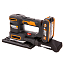 Вибрационная шлифмашина  WORX WX820, 20V, щеточная, с АКБ 2 А/ч и ЗУ + кейс