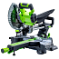 Торцовочная пила Greenworks GD24MS216K2, 24V, с АКБ 2 А/ч и ЗУ 2А