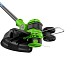 Триммер Greenworks GD24LT331K2, 24V, 33 см, бесщеточный, с АКБ 2 А/ч и ЗУ 2А