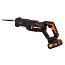 Пила сабельная WORX WX516, 20V, бесщеточная, c АКБ 4 А/ч и ЗУ 2А