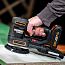 Вибрационная шлифмашина  WORX WX820, 20V, щеточная, с АКБ 2 А/ч и ЗУ + кейс