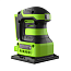 Вибрационная шлифмашина  Greenworks G24SS14, 24V, щеточная, АКБ 2 А/ч и ЗУ