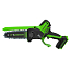 Мини-пила цепная Greenworks GD24CS15K2, 24V, 15 см, бесщеточная, с АКБ 2 А/ч и ЗУ 2А