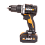 Дрель-шуруповерт  WORX WX352.1, 20V, ударная, бесщеточная, с 2xАКБ 4 А/ч и ЗУ + кейс