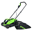 Газонокосилка Greenworks GD24LM33K4, 24V, 33 см, бесщеточная, с АКБ 4 А/ч и ЗУ