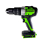 Дрель-шуруповерт  Greenworks GD24DD60, 24V, ударная, бесщеточная, без АКБ и ЗУ