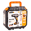Дрель-шуруповерт  WORX WX102, 20V, бесщеточная, с 2xАКБ 2 А/ч и ЗУ + кейс