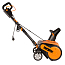 Снегоуборщик электрический WORX WG450E, 220V, 1600 Вт, 46 см, щеточный