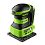 Вибрационная шлифмашина  Greenworks G24SS14, 24V, щеточная, АКБ 2 А/ч и ЗУ