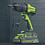 Дрель-шуруповерт Greenworks DD345K4, 24V, бесщеточная, с АКБ 4 А/ч и ЗУ 2А