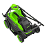 Газонокосилка Greenworks GD40LM361, 40V, 36 см, без АКБ и ЗУ