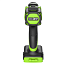 Дрель шуруповерт Greenworks DD560 24V, АКБ 4 А.ч и ЗУ